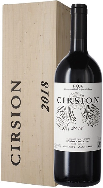 Вино Bodegas Roda, Cirsion, Rioja DOC, 2018, wooden box