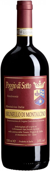 Вино Poggio di Sotto, Brunello di Montalcino DOCG, 2019, 1.5 л