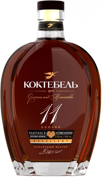Коньяк Коктебель 11-летний, 0.7 л