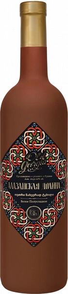 Вино Georgian Wine House, "Old Georgia" Alazani Valley White, rhombus label