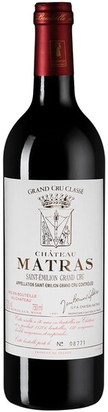 Вино Chateau Matras, Saint-Emilion Crand Cru Classe, 2001