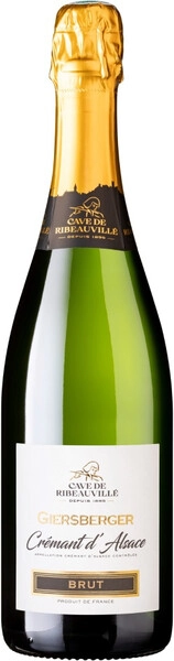 Игристое вино Cave de Ribeauville, Giersberger Cremant d'Alsace АОC Brut, 2020