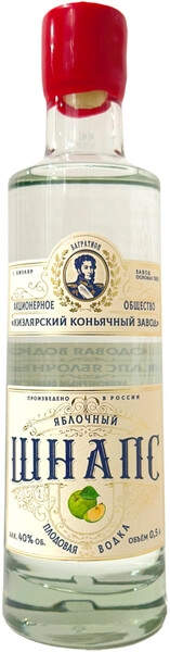 Кизлярский коньячный завод, Шнапс яблочный, 0.5 л