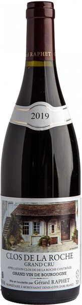 Вино Gerard Raphet, Clos de la Roche Grand Cru AOC, 2019
