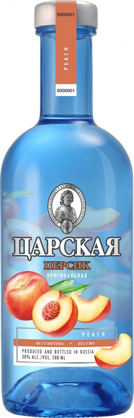 Ликер Царская Оригинальная Персик, настойка горькая, 0.5 л
