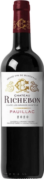 Вино Chateau Richebon, Pauillac AOC, 2020