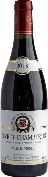 Вино Domaine Harmand-Geoffroy, Gevrey-Chambertin Vieilles Vignes AOC, 2018