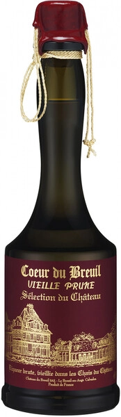 Бренди Chateau du Breuil, Coeur du Breuil Vieille Prune Selection du Chateau, Pays d'Auge AOC, 0.7 л