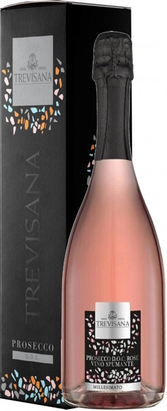 Игристое вино Tombacco, Trevisana Prosecco DOC Rose Extra Dry, 2023, gift box
