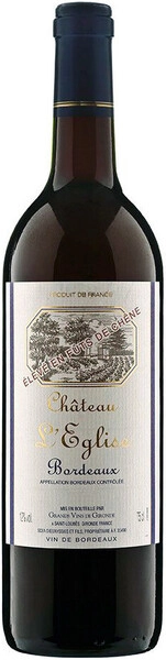 Вино Chateau l'Eglise, Bordeaux AOC, 2020