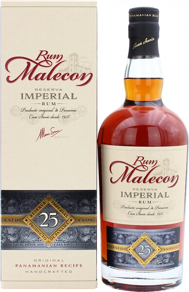 Ром Malecon Reserva Imperial Anejo 25 Anos, gift box, 0.7 л