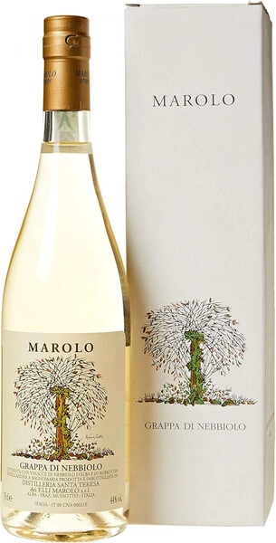 Граппа Marolo, Grappa di Nebbiolo, gift box, 0.7 л