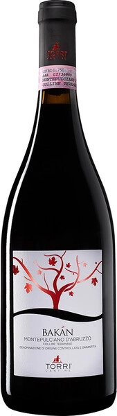 Вино Torri Cantine, Bakan Montepulciano d'Abruzzo Colline Teramane DOCG, 2017