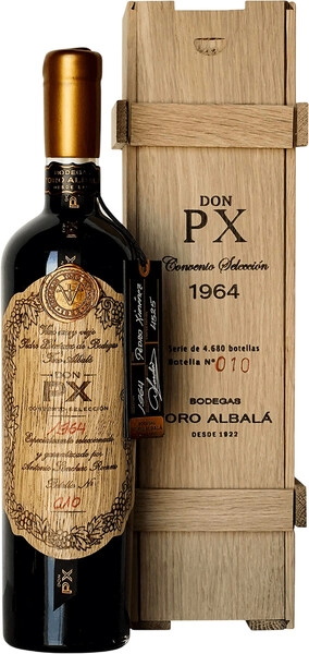Херес Toro Albala, "Don PX" Convento Seleccion, Montilla-Moriles DOP, 1964, wooden box