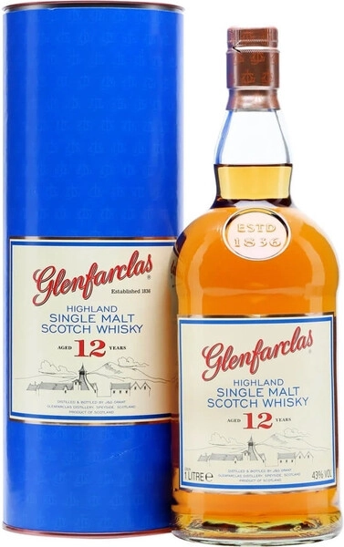 Виски Glenfarclas 12 Years Old, in tube, 1 л
