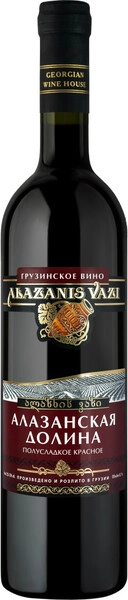 Вино Georgian Wine House, Alazanis Vazi Alazani Valley Red, 0.7 л