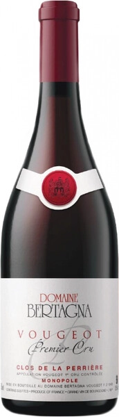 Вино Domaine Bertagna, Vougeot 1-er Cru Clos de La Perriere Monopole, 2019