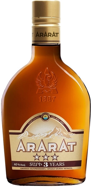 Коньяк "Арарат" 3 звезды, 200 мл