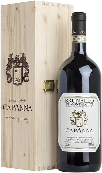 Вино Capanna, Brunello di Montalcino DOCG, 2017, wooden box, 1.5 л