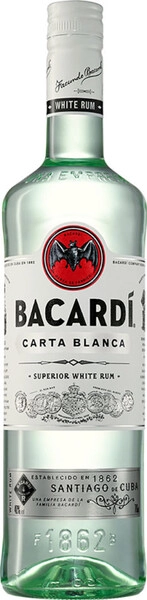 Ром Bacardi Carta Blanca, 0.7 л
