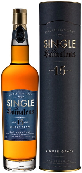 Арманьяк Single de Samalens 15 Years Old, Bas Armagnac AOC, in tube, 0.7 л