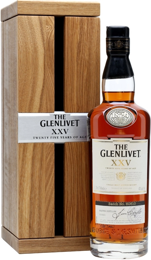 Виски The Glenlivet XXV 0.7 л в коробке