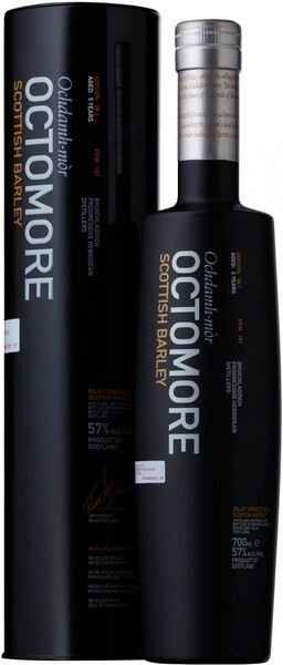 Виски Bruichladdich, Octomore Scottish Barley, in tube, 0.7 л