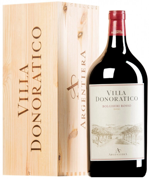 Вино Argentiera, Villa Donoratico, 2022, gift box, 3 л
