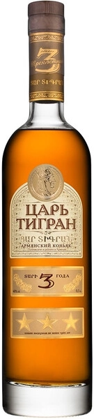 Коньяк Царь Тигран 3-летний, 0.5 л