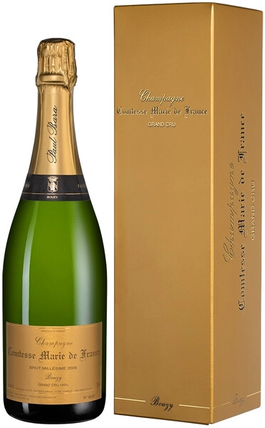 Шампанское Paul Bara, Comtesse Marie de France Brut Grand Cru, Champagne AOC, 2015, gift box