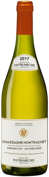 Вино Patriarche, Chassagne-Montrachet 1-er Cru Les Embazees AOC, 2017