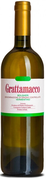Вино Grattamacco, Vermentino, Bolgheri DOC, 2022