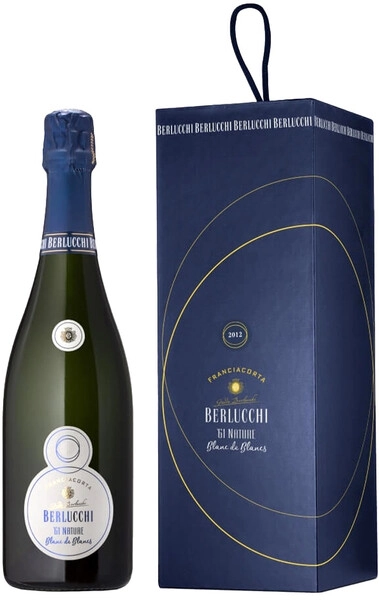 Игристое вино Guido Berlucchi, 61 Nature Blanc de Blancs, Franciacorta DOCG, 2012, gift box
