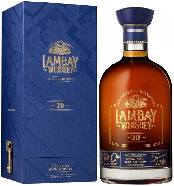 Виски Lambay Single Malt 20 Years Old, gift box, 0.7 л