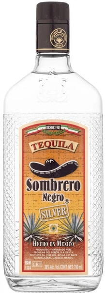 Текила Sombrero Negro Silver, 0.7 л