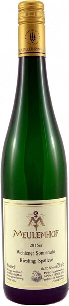 Вино Meulenhof, Wehlener Sonnenuhr Riesling Spatlese, 2015