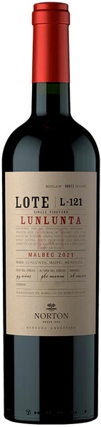 Вино Norton, Lote Lunlunta L-121, 2021