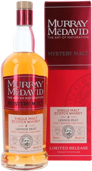 Виски Murray McDavid, Mystery Malt Lennox Peat 4 Years Old, gift box, 0.7 л