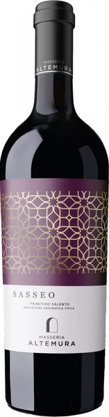Вино Masseria Altemura, "Sasseo" Primitivo, Salento IGT, 2023