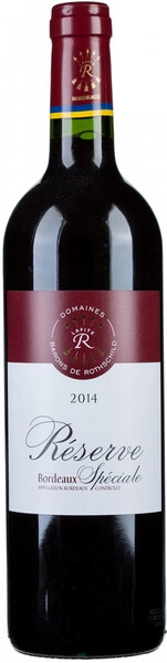Вино Domaine Barons de Rothschild, Reserve Speciale Rouge, Bordeaux AOC, 2014