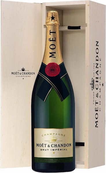 Шампанское Moet & Chandon, Brut Imperial, with wooden box, 3 л