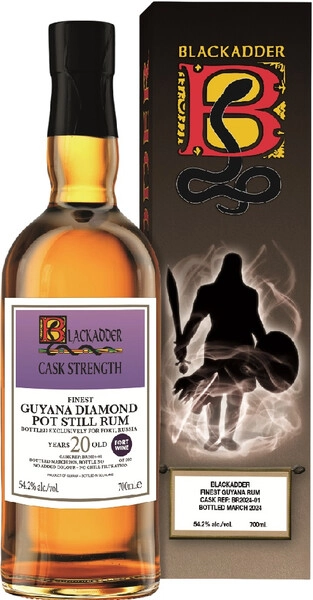 Ром Blackadder, Guyana Diamond Pot Still 20 Years Old, gift box, 0.7 л