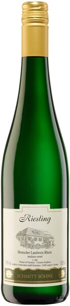 Вино Schmitt Sohne, Riesling Medium Sweet, Landwein Rhein, 2024