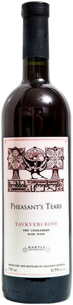 Вино Pheasant's Tears, Tavkveri Rose, 2015