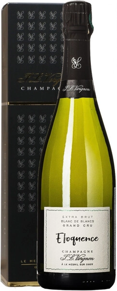 Шампанское Champagne J.L. Vergnon, Eloquence Extra Brut Blanc de Blancs Grand Cru, gift box