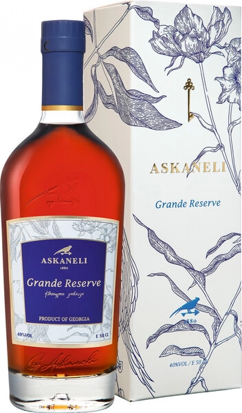 Коньяк Askaneli Grande Reserve 7 Years Old, gift box, 0.5 л