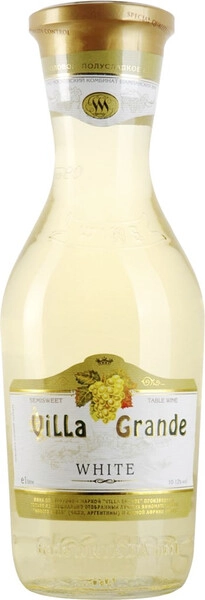 Вино Villa Grande White Semi-Sweet, 1 л