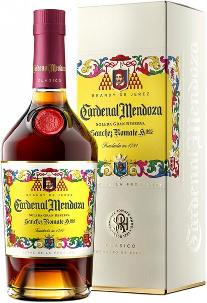 Бренди Sanchez Romate, Cardenal Mendoza Solera Gran Reserva, gift box, 0.7 л