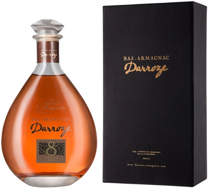 Арманьяк Darroze, Les Grands Assemblages 8 ans d'age, Bas-Armagnac, in decanter & gift box, 0.7 л