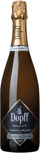 Игристое вино Dopff au Moulin, Cremant d'Alsace Blanc de Noirs Brut AOC, 2022